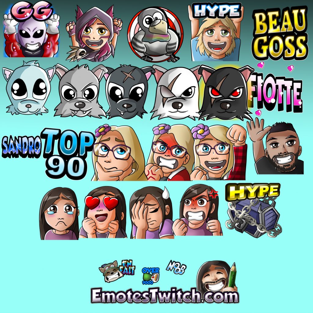 Jiren Xayah And Various Emotes Custom Emotes And Badges For Streamers