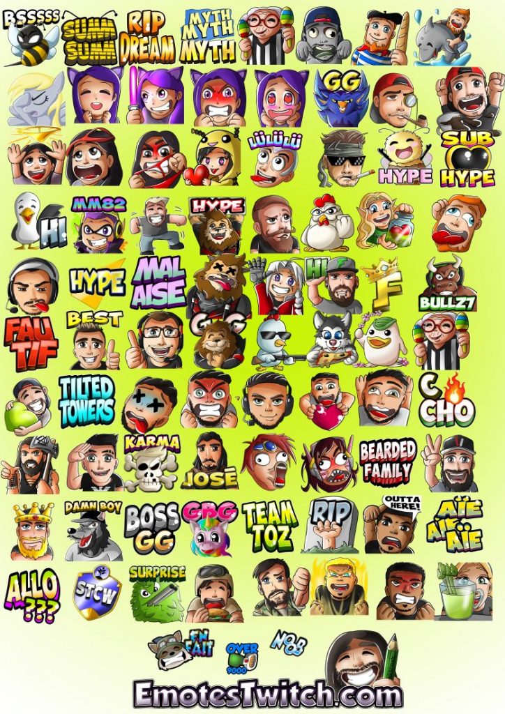 New twitch emotes for March – Custom emotes and badges for Streamers