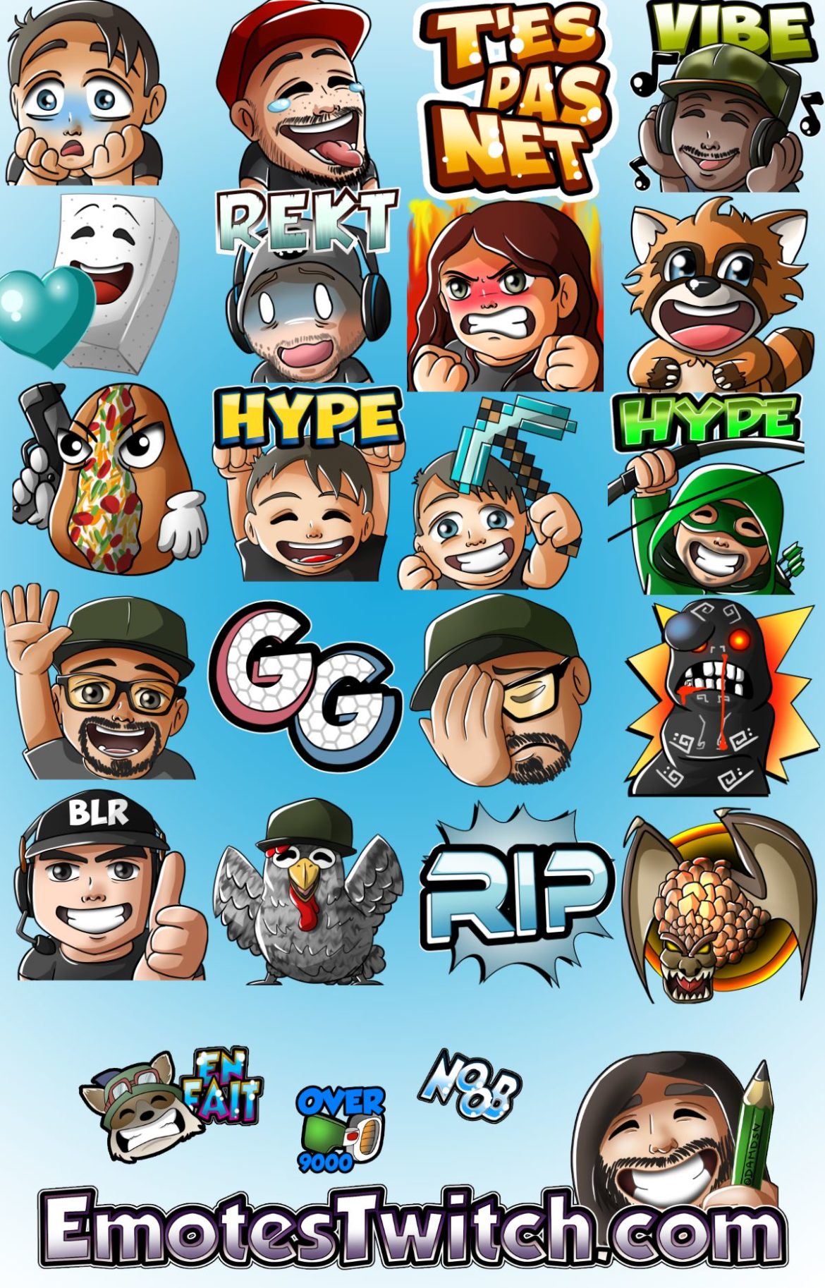 Twitch emotes: Hype, Sugar and potatoes – Custom emotes and badges for ...